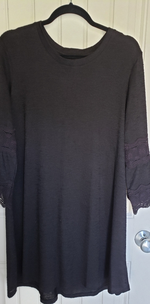 Maurices black knit dress L